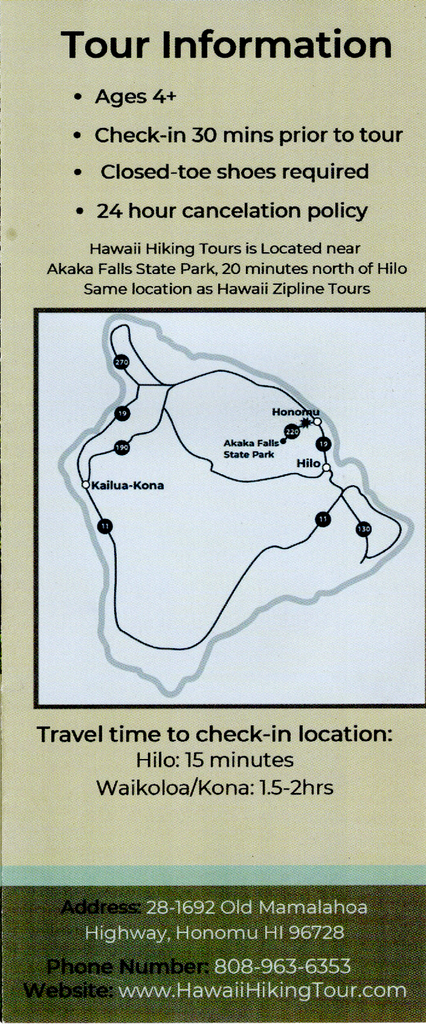 Submarne Adventure Brochure - Kona