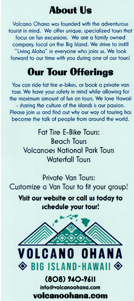 Submarne Adventure Brochure - Kona